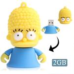 The Simpsons Marge Shape Silicone USB2.0 Flash disk, Special for All Kinds of Festival Day Gifts (2GB)