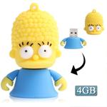 The Simpsons Marge Shape Silicone USB2.0 Flash disk, Special for All Kinds of Festival Day Gifts (4GB)