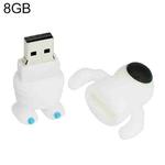 Astronaut  Style Silicone USB2.0 Flash disk, Special for All Kinds of Festival Day Gifts,White (8GB)