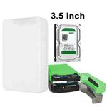 3.5 inch Hard Drive Disk HDD SATA IDE Plastic Storage Box Enclosure Case(White)