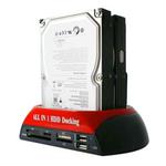 All in 1 Dual 2.5 inch/3.5 inch SATA/IDE HDD Dock Station with Card Reader & Hub