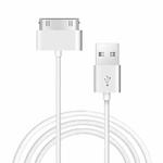 2m USB Double Sided Sync Data / Charging Cable For iPhone 4 & 4S / iPhone 3GS / 3G / iPad 3 / iPad 2 / iPad / iPod Touch(White)