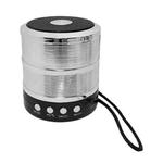 S28 Metal Mobile Bluetooth Stereo Portable Speaker with Hands-free Call Function(Silver)