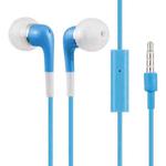 Double Color In-Ear 3.5mm Stereo Earphone With Volume Control and Mic(Blue)