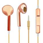 3.5mm Stereo Electroplating Wire Control Earphone for Android Phones / PC / MP3 Player / Laptops(Orange)