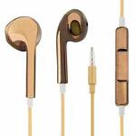 3.5mm Stereo Electroplating Wire Control Earphone for Android Phones / PC / MP3 Player / Laptops(Coffee)