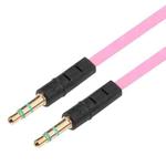 1m Noodle Style Aux Audio Cable 3.5mm Male to Male, Compatible with Phones, Tablets, Headphones, MP3 Player, Car/Home Stereo & More(Pink)