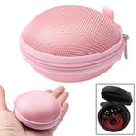 Grid Style Carrying Bag Box for Headphone / Earphone(Pink)