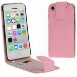 Vertical Flip Leather Case with Credit Card Slot for iPhone 5C(Pink)