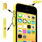 3 in 1 Mute Button + Power Button + Volume Button for iPhone 5C(Yellow)