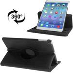 Litchi Texture 360 Degrees Rotation Leather Tablet Case with Holder for iPad Air / Air 2 / iPad 9.7 2017 / iPad 9.7 2018(Black)