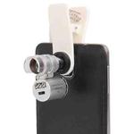 60X Zoom Digital Mobile Phone Microscope Magnifier with LED Light & Clip for Galaxy Note III / N9000 / i9500 / iPhone 5 & 5S & 5C