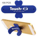 100 PCS Touch-u One Touch Universal Silicone Stand Holder(Dark Blue)