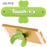100 PCS Touch-u One Touch Universal Silicone Stand Holder(Green)