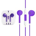 EarPods Wired Headphones Earbuds with Wired Control & Mic(Purple)