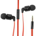 Awei ES600i Noodle Style 3.5mm Universal Headset with Hear Speaker Control & Microphone for iPhone / iPad / iPod touch, Galaxy SIV / SIII / Note II / Premier, Nokia Lumia Series, LG Optimus Series, HTC / Motorola / Sony Xperia Series etc.(Red)