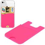 Smart Wallet Silicone Card Holder for iPhone Series(Magenta)