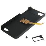 3 in 1 (Kiwibird Q-SIM Dual SIM Card Multi-SIM Card + Plastic Case + Tray Holder) for iPhone 5S(Black)