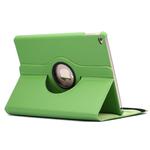 360 Degree Rotation Litchi Texture Flip Leather Case with 2 Gears Holder for iPad Air 2(Green)