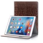 Crocodile Texture Horizontal Flip Leather Case with Holder & Card Slots & Wallet for iPad Air 2(Brown)