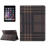 Plaid Texture Leather Case with Holder & Card Slots & Money Pocket for iPad Air 2(Coffee)