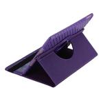 360 Degree Rotation Smart Cover Leather Case with Holder & Card Slots for iPad Air 2 / iPad 6(Purple)