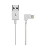 3m Elbow 8 Pin to USB Data / Charging Cable for iPhone, iPad(White)
