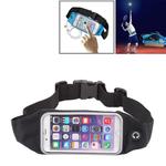 Waterproof Sports Waist Bag Pouch with Earphone Hole for iPhone 6 & 6s(Black)