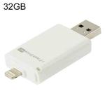 32GB i-Flash Driver HD U Disk USB Drive Memory Stick for iPhone / iPad / iPod touch(White)