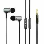 Awei-TS130Vi 3.5mm Plug Noodle Wire Style In-ear Stereo Earphone, For iPhone, Galaxy, Huawei, Xiaomi, LG, HTC and Other Smart Phones(Grey)