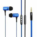 Awei-TS130Vi 3.5mm Plug Noodle Wire Style In-ear Stereo Earphone, For iPhone, Galaxy, Huawei, Xiaomi, LG, HTC and Other Smart Phones(Blue)