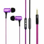 Awei-TS130Vi 3.5mm Plug Noodle Wire Style In-ear Stereo Earphone, For iPhone, Galaxy, Huawei, Xiaomi, LG, HTC and Other Smart Phones(Purple)