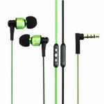 awei TE55VI 3.5mm Plug Noodle Wire Style In-ear Stereo Earphone with Mic, For iPhone, Galaxy, Huawei, Xiaomi, LG, HTC and Other Smart Phones(Green)
