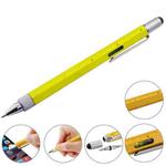 Multi-functional 6 in 1 Professional Stylus Pen(Yellow)