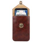 5.7 Inch Universal Fashionable Vertical Crazy Horse Texture Three Layers Multi-function Leather Case / Waist Bag for iPhone 6 Plus & 6S Plus, Galaxy S7 Edge / G935 & 6 Edge+ / G928 & Note 5 / N920 & A8 / A800 & Note IV / N910(Coffee)