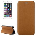 Denim Texture Horizontal Flip Leather Case with Holder for iPhone 6 Plus & 6S Plus(Brown)