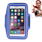 Sport Armband Case with Earphone Hole and Key Pocket for iPhone 6 Plus(Dark Blue)