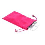 Universal Leisure Cotton Flock Cloth Carry Bag with Lanyard for iPhone 6 Plus, iPhone 6S Plus,  Galaxy Note 8, Galaxy S6 edge Plus / A8 / Note 5 / Note 4 / Galaxy Mega 6.3 / i9200(Magenta)
