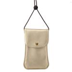 Universal Vertical PU Leather Case / Phone Leather Bag with String(Gold)