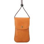 Universal Vertical PU Leather Case / Phone Leather Bag with String(Brown)