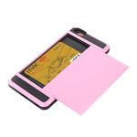 Blade PC + TPU Combination Case with Card Slot for iPhone 6 Plus & 6S Plus(Pink)