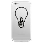 Hat-Prince Lovers Lamp Bulb Pattern Removable Decorative Skin Sticker for  iPhone 8 & 8 Plus,iPhone 7 & 7 Plus  , iPhone 6s & 6s Plus, iPhone 6 & 6 Plus