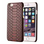 For iPhone 6 Plus & 6s Plus Snakeskin Texture Hard Back Cover Protective Back Case(Brown)