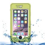 Waterproof Dustproof Shockproof Crushproof Noctilucent Protective Case with Holder for iPhone 6 & 6S(Yellow)