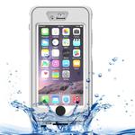 Waterproof Dustproof Shockproof Crushproof Protective Case with Holder for iPhone 6 & 6S(White)