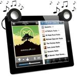 3.5mm Stereo Silicone Mini Mobile Clip Speaker for New iPad (iPad 3) / iPad 2 / iPhone 4 & 4S / Tablet PC / Laptop, Black(Black)