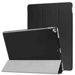 Custer Texture Horizontal Flip Smart Leather Case with 3-folding Holder  & Sleep / Wake-up Function for iPad Air 13 2024 / Pro 12.9 inch 2017 / 2015(Black)