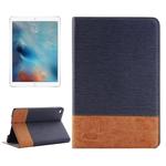 Cross & Sheepskin Texture Horizontal Flip Leather Case with Holder & Card Slots & Wallet for iPad Pro 12.9 inch(Dark Blue)