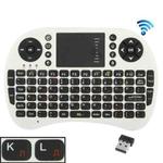 2.4GHz Mini Wireless Keyboard Mouse Combo with Touchpad & USB Receiver, English Keyboard / Russian Keyboard(White)