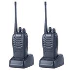 2 PCS BAOFENG BF-888S Portable CB Radio Walkie Talkie Retevis UHF 5W 16CH Radio FM Transceiver(Black)